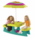 Игровой стол с лавками Keter Picnic table без зонтика 17192433