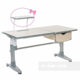 - FunDesk Ballare with drawer, Grey, Blue, Pink,   .
