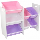 Мебель для хранения игрушек KidKraft 15471, (7 полочек), сирен/розовый
