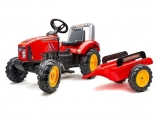 Дитячий трактор на педалях з причепом Falk 2020AB (колір - червоний)